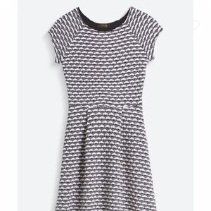 Renee C Black and White Sheath Midi Dress